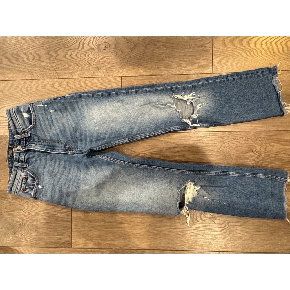 Women’s Abercrombie & Fitch Denim Jeans Zoe Natural Rise Ankle Straight Size00